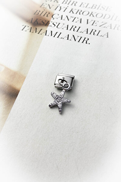 roshel Çelik Gümüş Renk İtalyan Bileklik Charm 13 Farklı Model