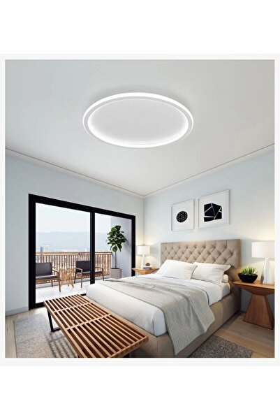 N Naturel Aydınlatma 50cm Dekoratif Led Armatür Avize / Içe Ve Dışa Işık / 3 ...