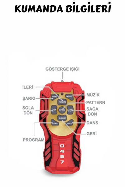 FEN TOYS Uzaktan Kumandalı Full Fonksiyon Işıklı Ve Sesli Dansçı İnteraktif Pilli Robot 25 cm