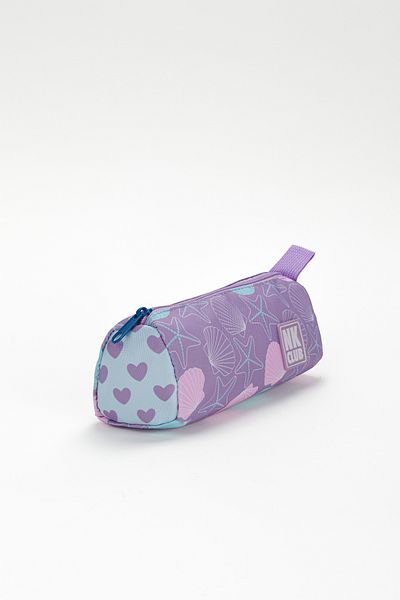 NK Multicolored Single Compartment Patterned Pen Holder Pencil Bag