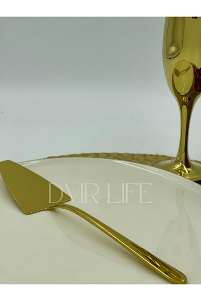 DMR LİFE ملعقة صلصة الذهب من دي إم آر لايف قطعة واحدة (خدمة أدوات مائدة صغيرة)