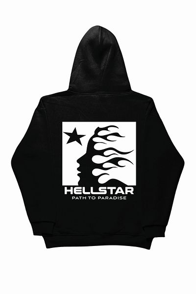 By Caspita Fashion Hanorac negru oversize unisex cu imprimeu Lenithra Hellstar