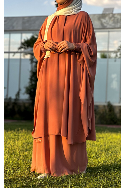 Bayram Giyim Afghan Peach Set