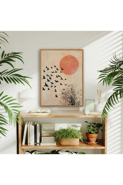 woodhomeworks Tek Bohem Tablo Salon Ofis Dekor Ttk