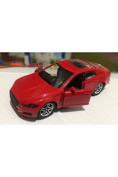 Sunman Toy Metal Model Car Pop up Door 1/36 Pull Drop Red