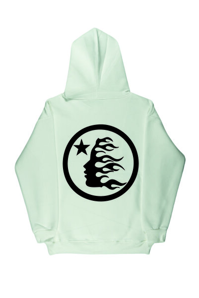 By Caspita Fashion Lenithra Hellstar Yuvarlak Sırt Baskılı Unisex Oversize Be...