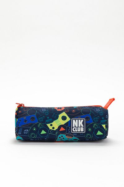 NK Multicolored Single Compartment Patterned Pen Holder Pencil Bag