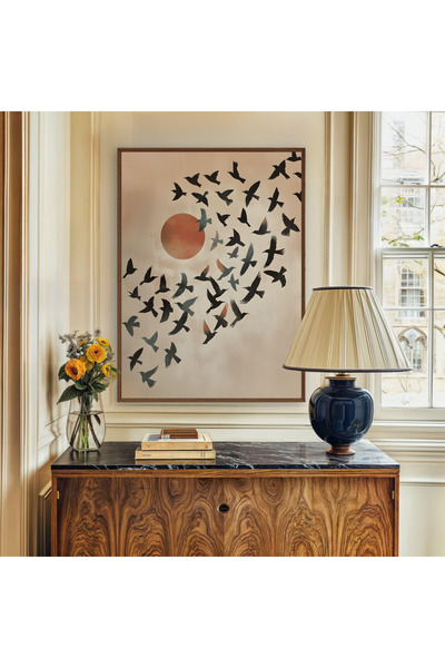 woodhomeworks Tek Bohem Tablo Salon Ofis Dekor Ttk