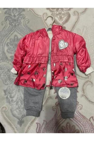 ZKGİYİMGRUP Set of 3 Ruffled Raincoat