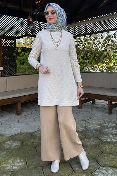 Rabia Şamlı Πλεκτά Damla - Tunik Taş
