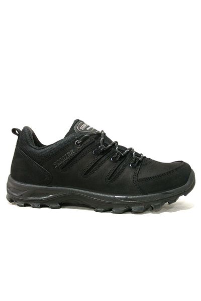 Scooter Black Watertight Waterproof Lace-Up Anatomical Comfort Shoes