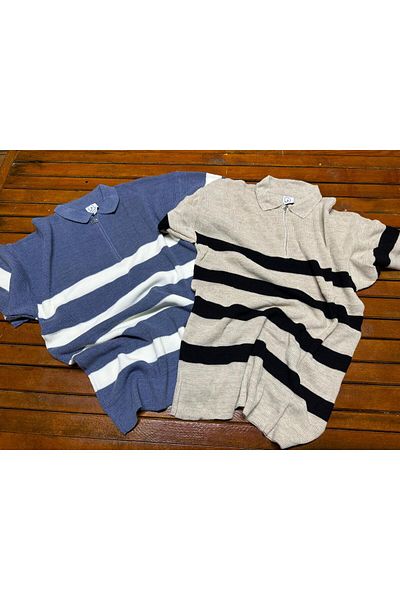 ONURMEN Πλεκτό μπλουζάκι με 2ο ΚΟΥΜΠΙ Premium Quality Knitted Trilo Tshirt