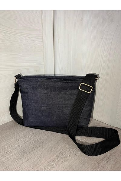 Sertil Geantă cu mâner reglabil din denim 30cm x 20cm x 10cm