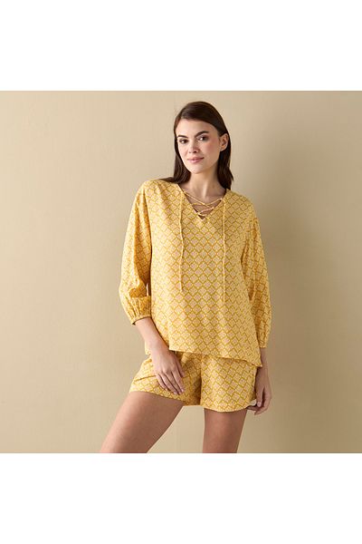 FAV All-Over Print Top and Shorts Set