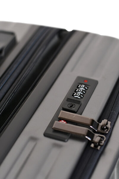 MORANO MORANO Smart Cabin Luggage Lightweight Front Pocket Hard Polycarbonate