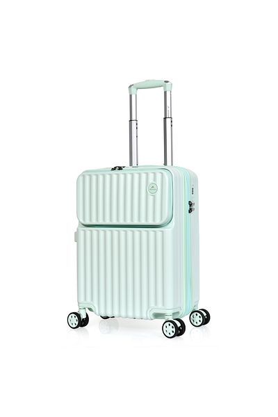 MORANO MORANO Smart Cabin Luggage Lightweight Front Pocket Hard Polycarbonate