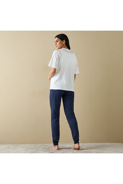FAV Printed Maternity T-shirt and Pyjama Set