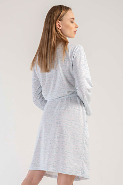VİENETTA Women's Long Sleeve Pocket Dressing Gown, 303131