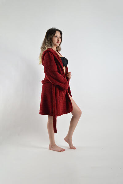 CASPARA Welsoft Premium Kapüşonlu Bornoz & Sabahlık  I  Şapkalı  I  Unisex I Ultra - Soft