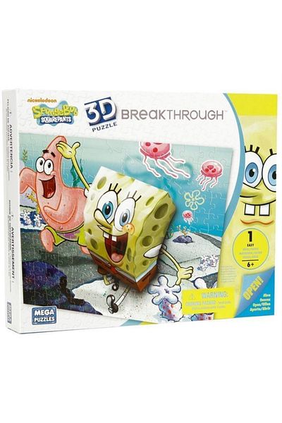Mega Puzzles سبونج بوب 1 - بازل ميجا 110 قطعة، بازل ثلاثي الأبعاد