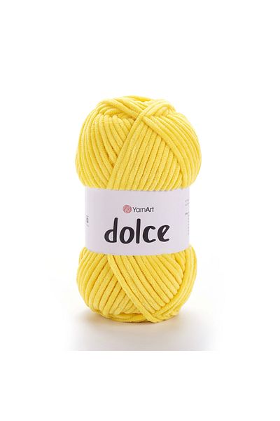 Yarnart Dolce - Βελούδινο Χειροποίητο Νήμα Πλεξίματος Κίτρινο-761