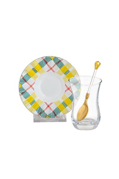 Dania Turkish Glass Tea Set 18 Piece