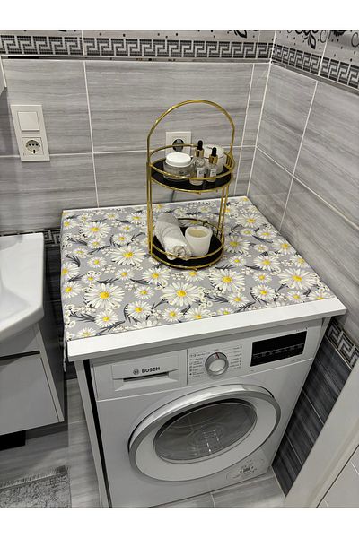 HALFART Husă pentru mașină de spălat, impermeabilă și rezistentă la murdărie, din lenjerie de rață Daisy Duck - cu opțiuni de model elegant