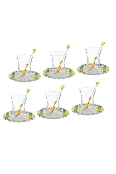 Dania Turkish Glass Tea Set 18 Piece