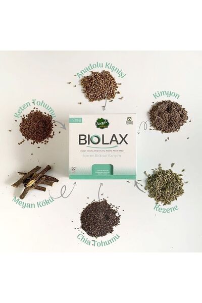 Doğal Adres Biolax Sindirime Destek Bitkisel Toz Karışım 30 Adet