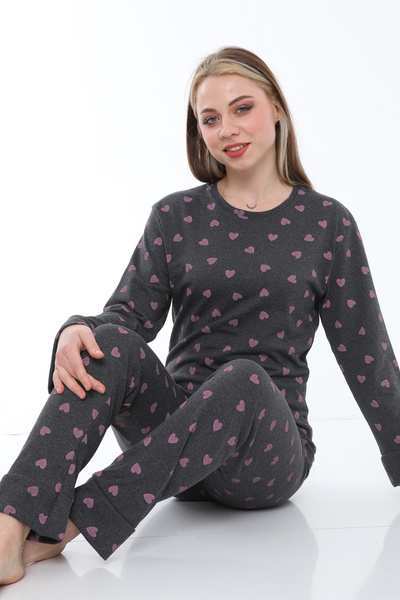 VariaMart ΚΑΛΟΚΑΙΡΙΝΟ ΣΕΤ ΠΙΤΖΑΜΑ ΜΑΚΡΥΜΑΝΙΚΟ