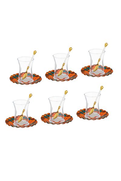 Dania Turkish Glass Tea Set 18 Piece