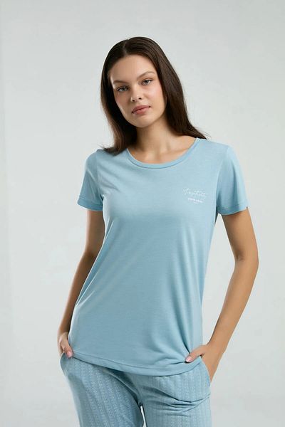Pierre Cardin Women &Apos; S Sleepwear Set with Viscose Blend, Round Neck, Short Sleeve, Pockets