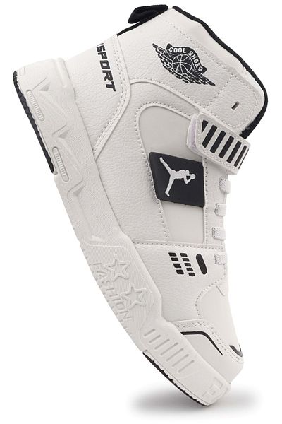 Kids Club Shoes High-Top Lightweight Children's Sports Shoes White