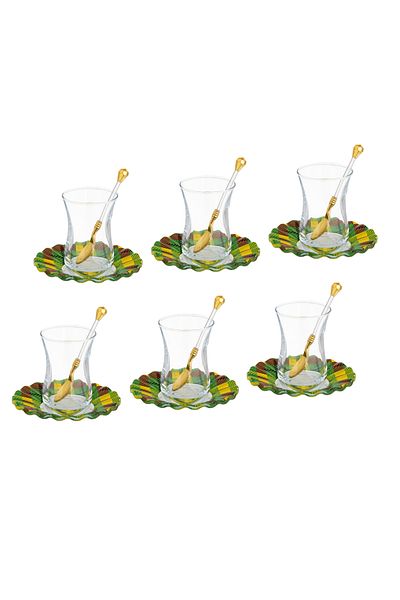 Dania Turkish Glass Tea Set 18 Piece