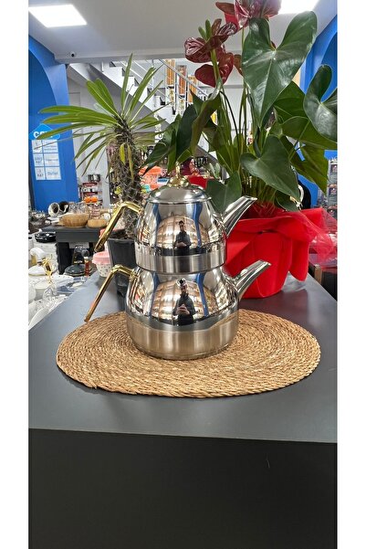 ACAR ALEXİ-GOLD AİLE BOY ÇELİK ÇAYDANLIK TAKIMI