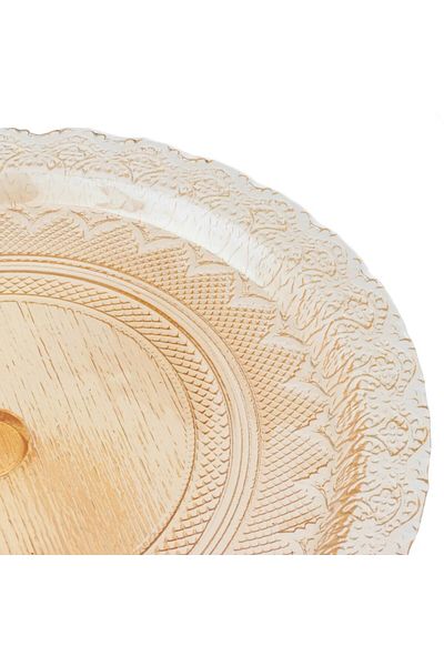 Byblos Turkish Glass Serving Platter With Base 32cm