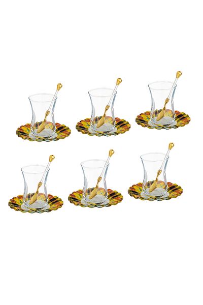 Dania Turkish Glass Tea Set 18 Piece