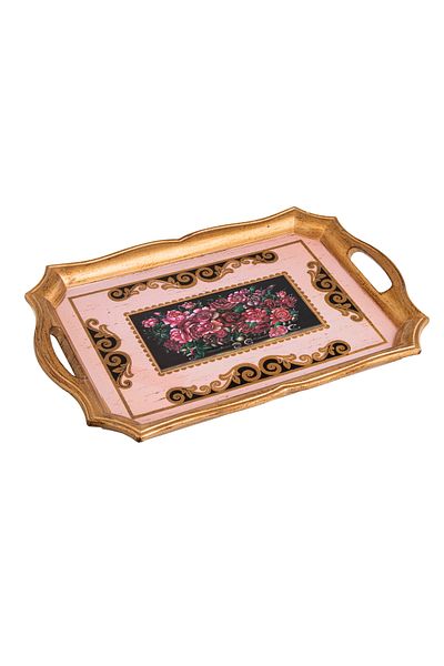 Dania wood serving tray classic design