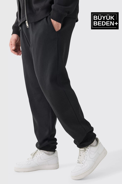 Superlife Διπλό Φούτερ Plus Size Λαστιχένιο Πόδι Λεπτό Φούτερ SPR25BEA51-2