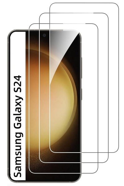 Evax 3'lü Paket Samsung S24 Uyumlu Temperli HD+ Cam Ekran Koruyucu (3'lü Paket)