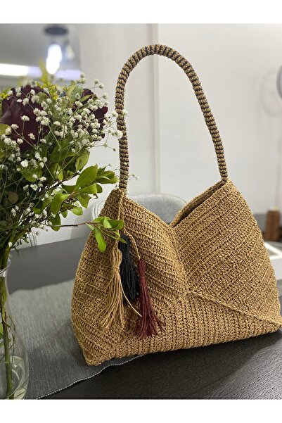 BAGS Hasır Omuz Çantası