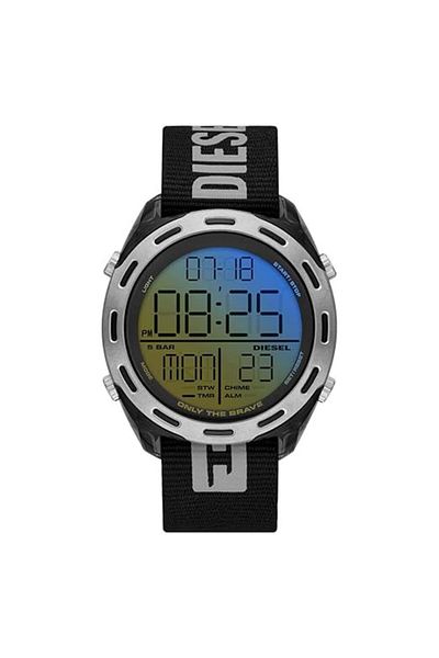Diesel Men's Crusher Digital, 46 mm Case Size, Nylon Watch