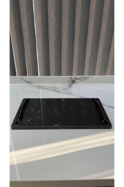 M&O MARBLE Kuvars Gerçek Mermer Sunumluk / Söz&Nişan Tepsisi 40 x 22