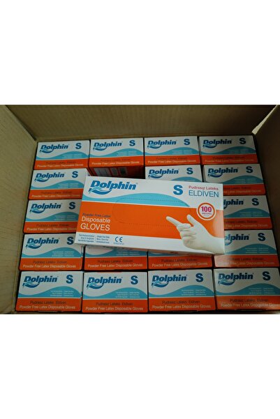 Dolphin Pudrasız Lateks Eldiven 20x100 Small