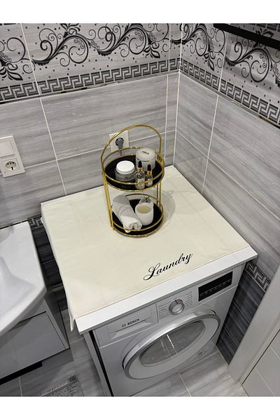 HALFART Κρέμα Laundry Duck Linen Αδιάβροχο και αντιρρυπαντικό κάλυμμα πλυντηρίου ρούχων - με επιλογές κομψών μοτίβων