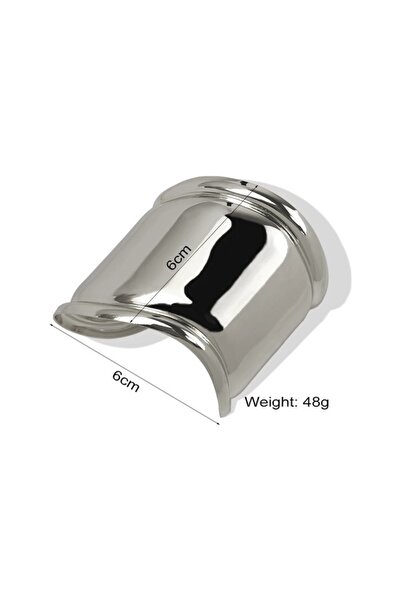 Vitastyle Silver Color Tiff Model Thick Steel Handcuff Bracelet