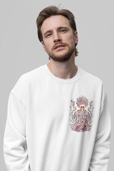 SEVBANO Monkey D. Luffy Gear 5 Printed Unisex Oversize Anime Sweatshirt