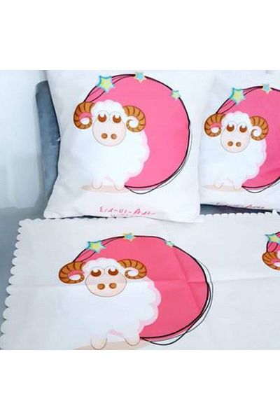 Generica Runner set 135*40 cm with 4 pillows 40*40 cm without filling
