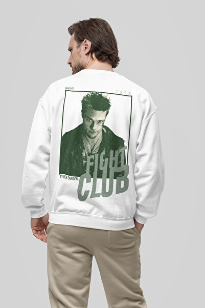 SEVBANO Fight Club Tyler Durden Napisano Unisex Oversize Dukserica