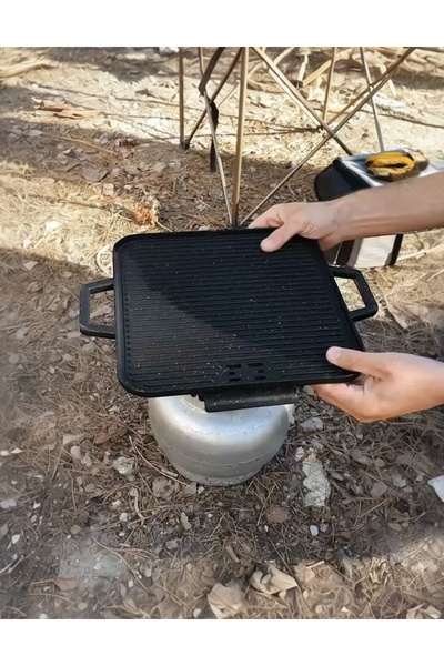 CAMPOUT piknik tüpü mangal Ocak teflon her marka küçük tüpe uyumlu dar ağızlı ( tüphariç }